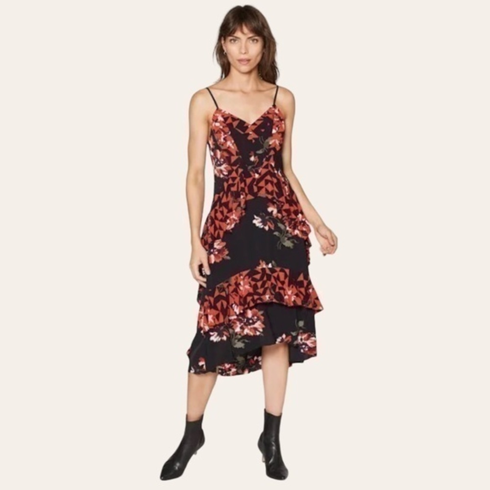 Joie Womens Tiered Ruffle A-line Dress ✨